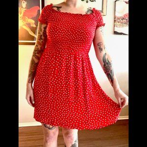 Polka Dot Mini Dress